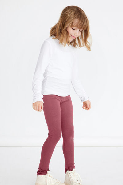 Womensecret Leggings de niña rosas rosa