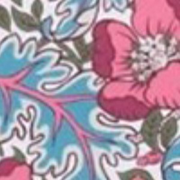 Bohodot Cueca de biqu&iacute;ni brasileira de cintura baixa floral branco