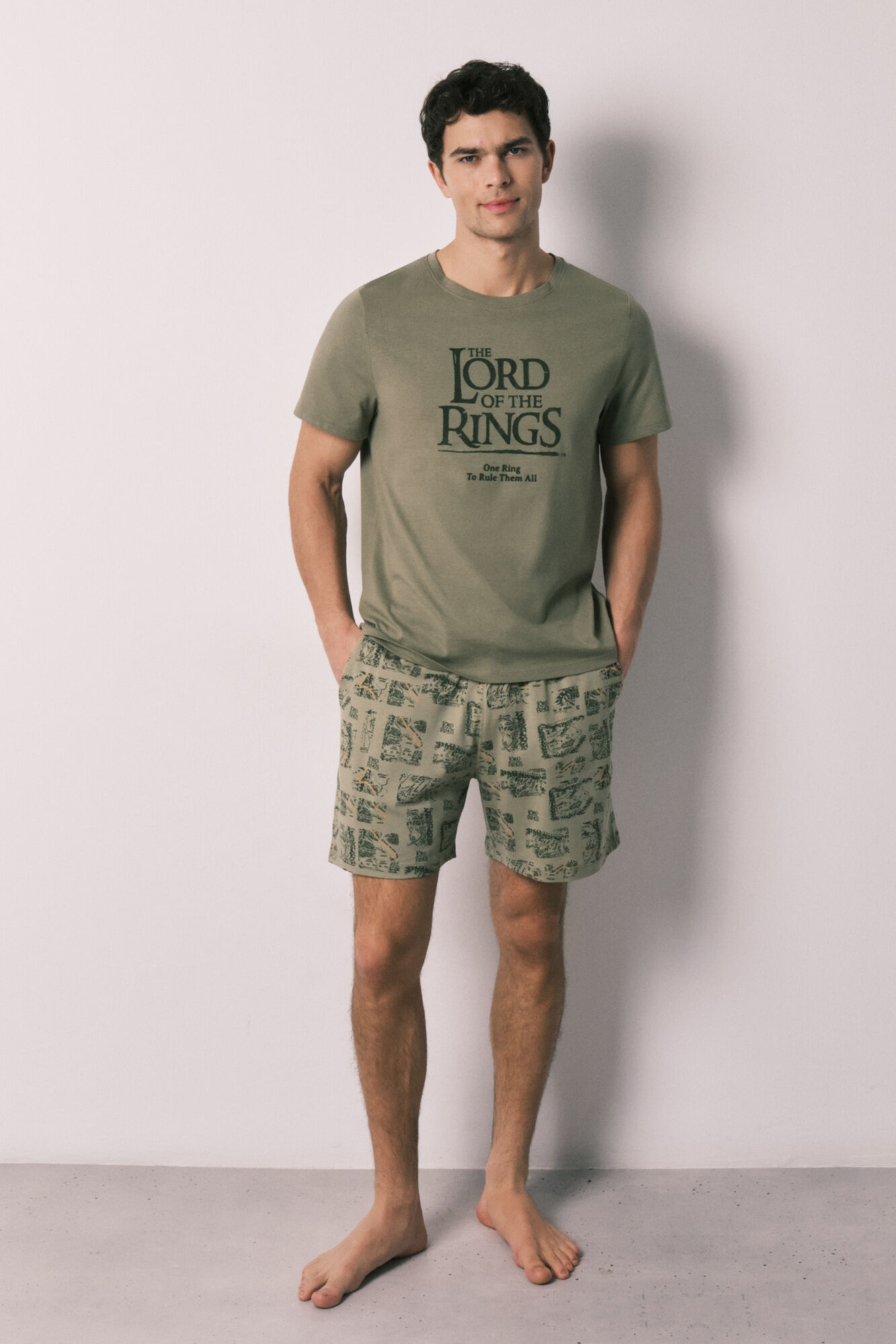 Women'secret Pijama corto hombre algod&oacute;n Lord of the Rings