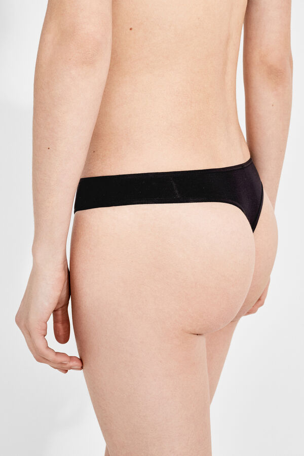 3 microfiber thongs pack, Women's panties