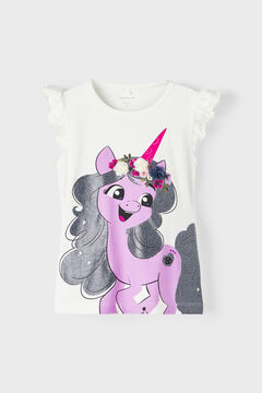 Womensecret Camiseta de niña sin mangas de unicornio blanco