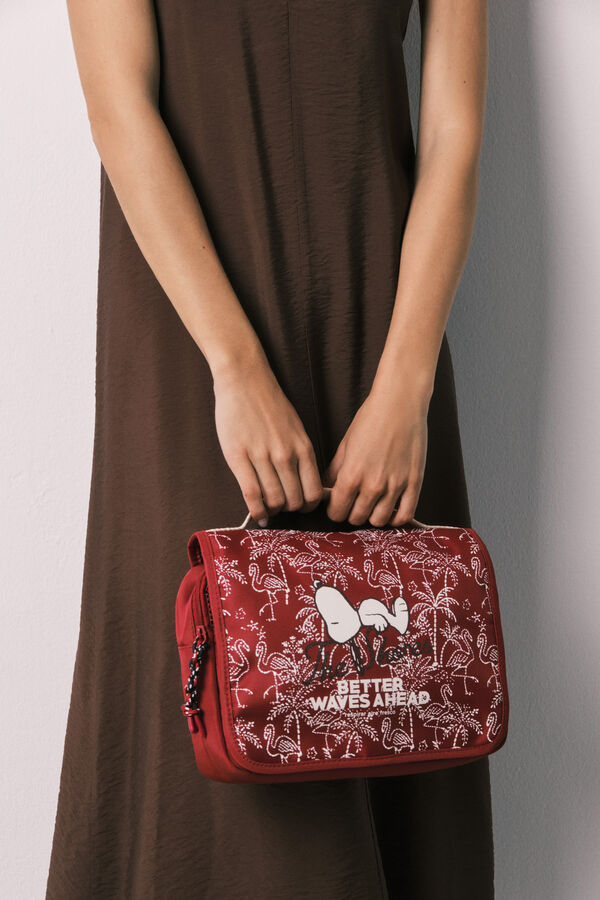 Women'secret Stitch hanging vanity case red
