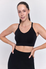 Only Play Sujetador intensidad media con copas negro
