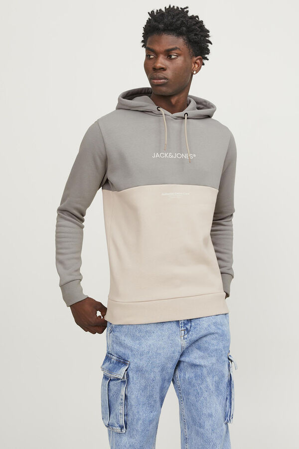 Womensecret Colour block sweatshirt Grau