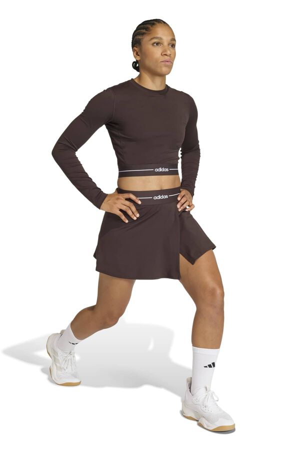 Adidas Falda malla interior Hyperglam marr&oacute;n