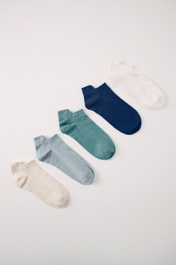 Womensecret Pack de 5 chaussettes courtes assorties imprimé