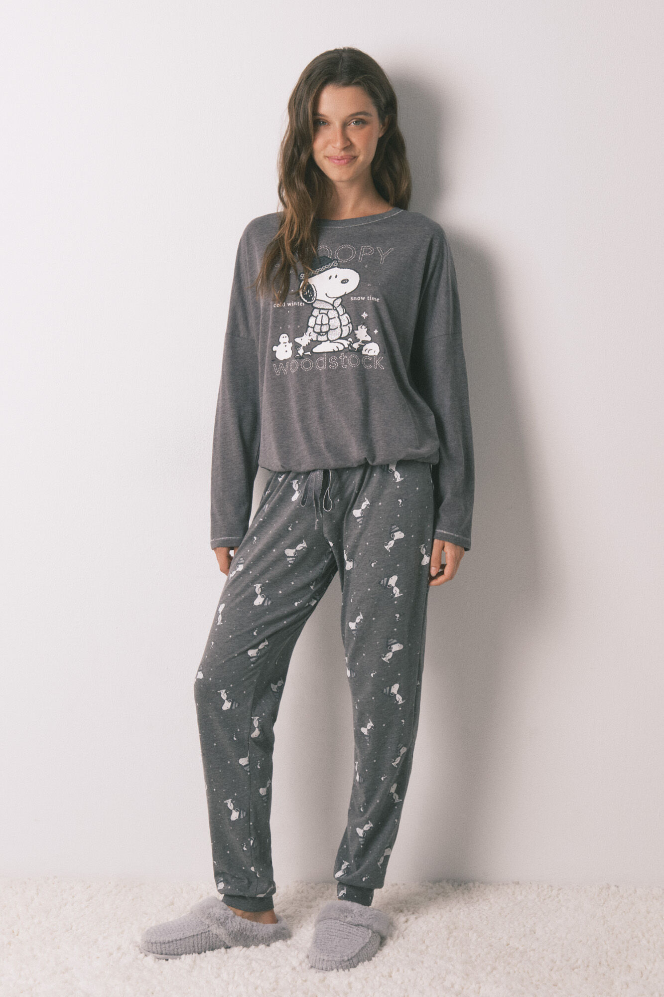 Women'secret 100% cotton Snoopy long pyjamas
