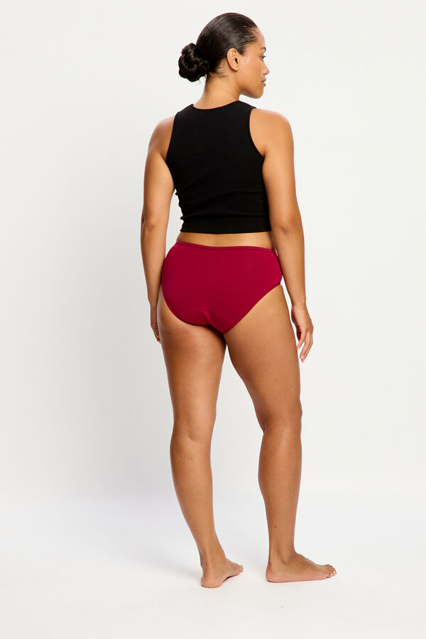 Modibodi classic Menstrual Panties Organic Cotton Moderate red