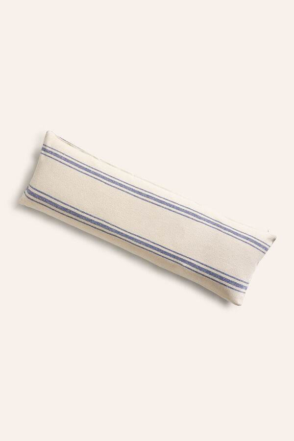 Womensecret Bari long cushion cover with blue woven stripe kék