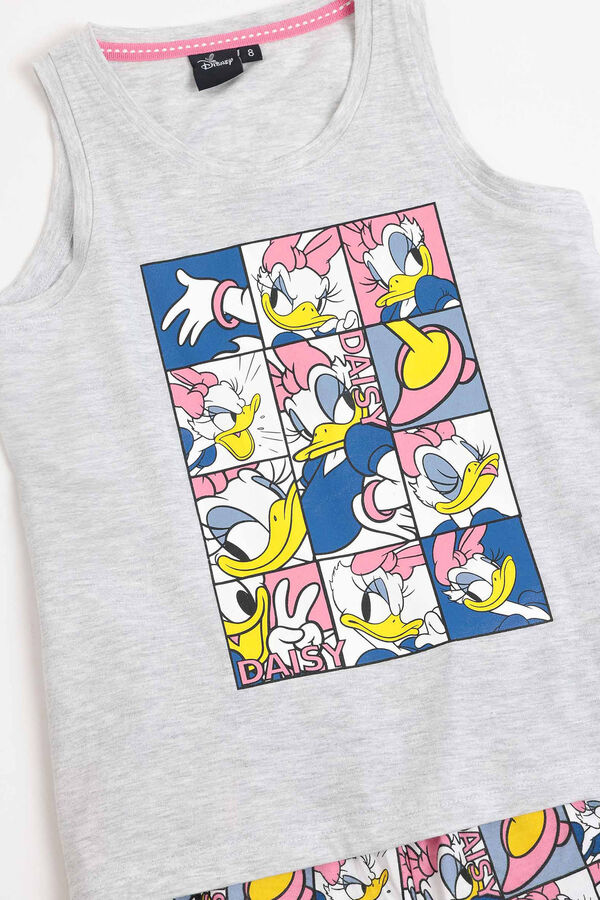 Admas Disney tween girl short pajamas poses grey