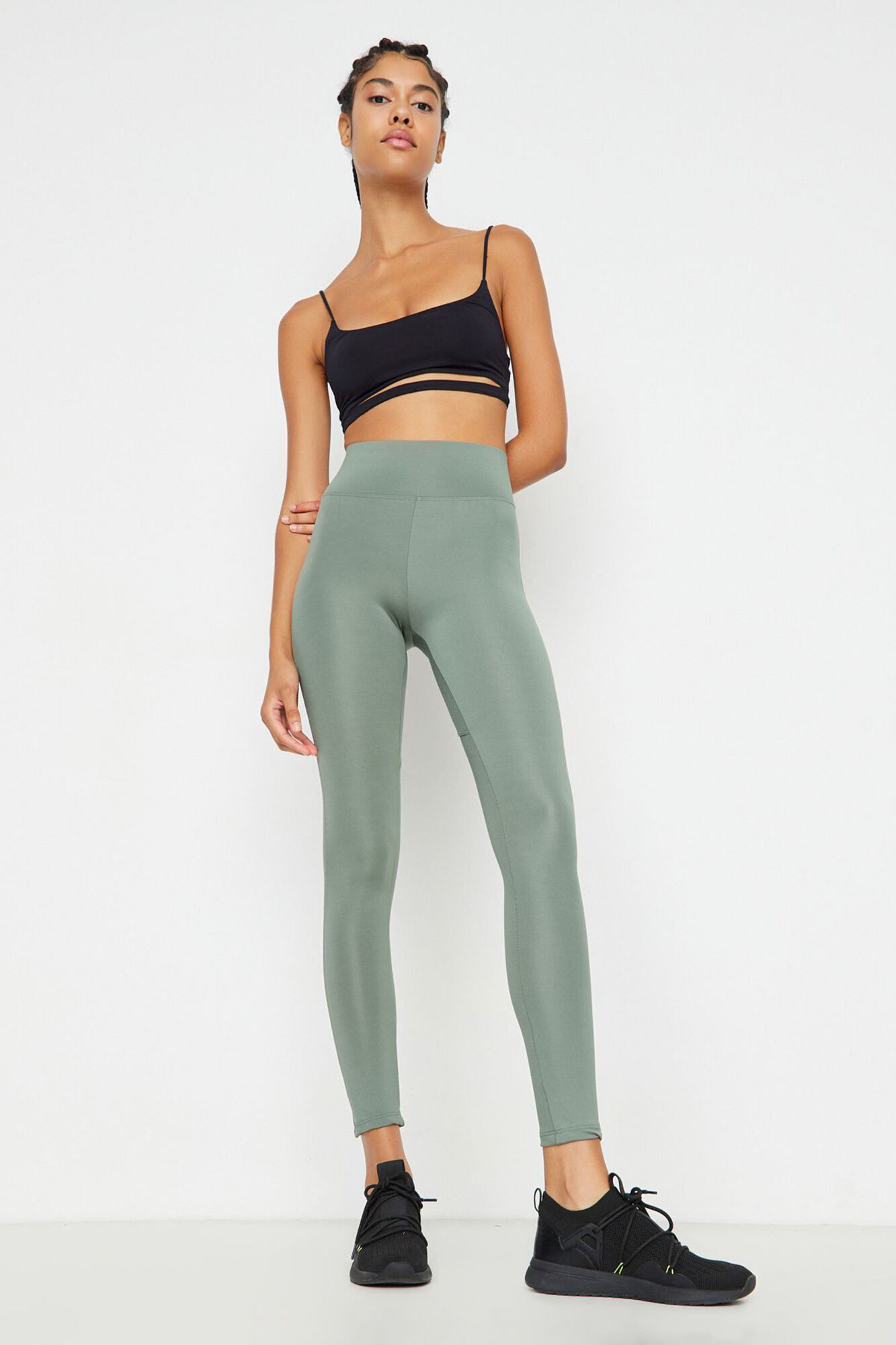 Trendyol Leggings deportivos largos push-up verde&nbsp;&nbsp;