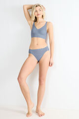 Sloggi Calcinha Cl&aacute;ssica cinzento