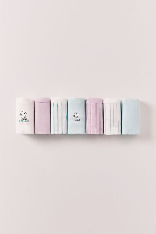 Women'secret Snoopy print cotton 7-pack wide panties printed