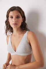 Women'secret LOVELY gray halterneck triangle bra grey