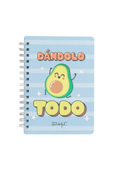 Womensecret Avocado notebook - Dándolo todo (Giving it everything) S uzorkom