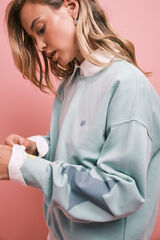 HI&BYE Green cotton sweatshirt green