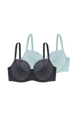 Womensecret Two-pack classic bras Siva