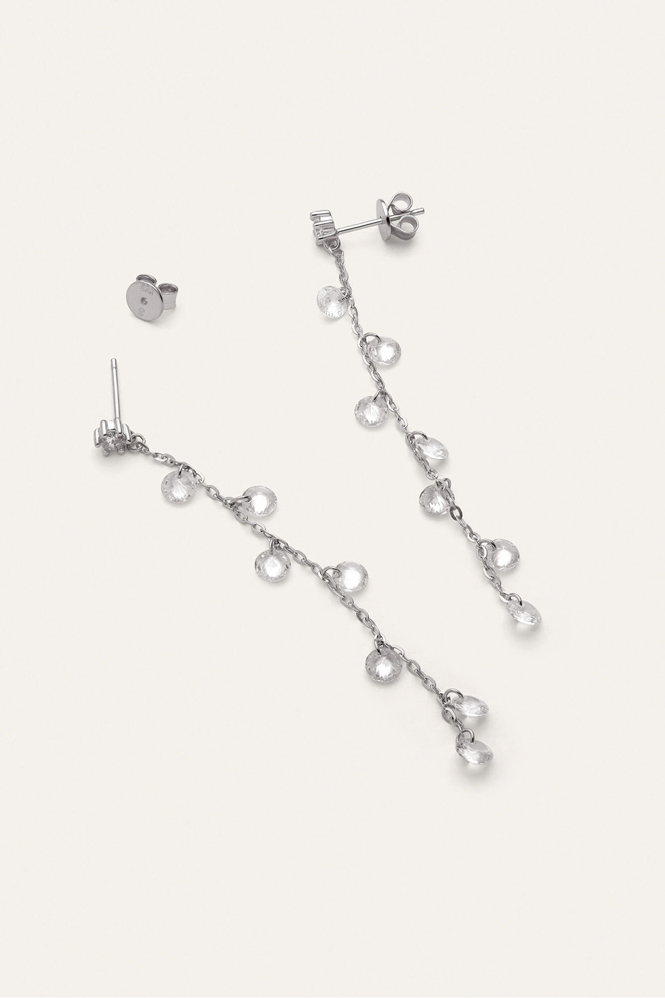 Singularu Ohrringe Long Spark Silber