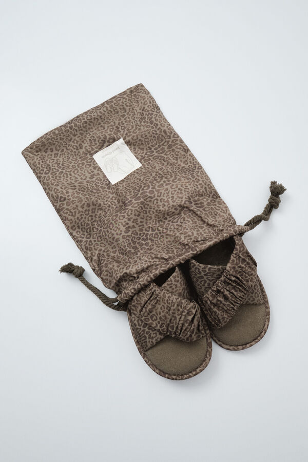 Women'secret Animal print slippers travel pack printed