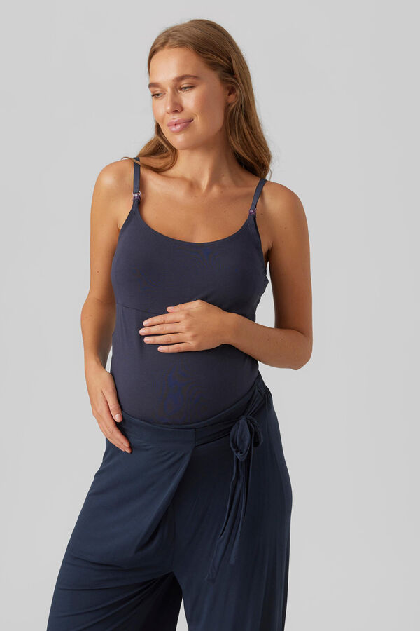 Womensecret Pack de camisetas de tirantes doble función maternity azul