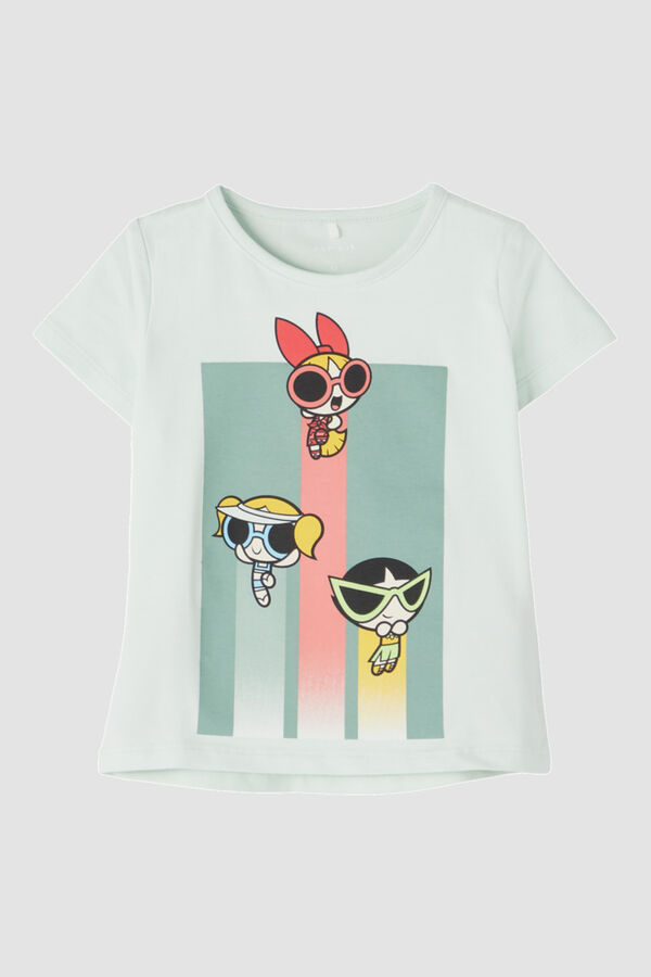 Womensecret Mini girls' Powepuff Girls T-shirt Zelena