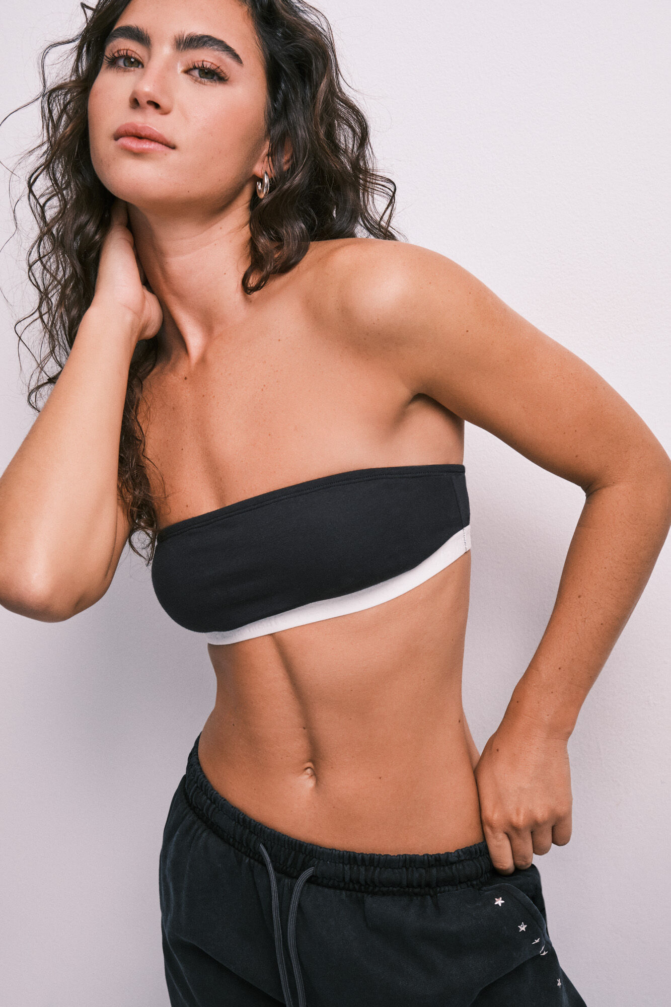 HI&BYE Soutien-gorge haut bandeau noir