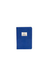 Mr. Wonderful Libreta A5 pana azul Klein - Elegance with attitude estampado