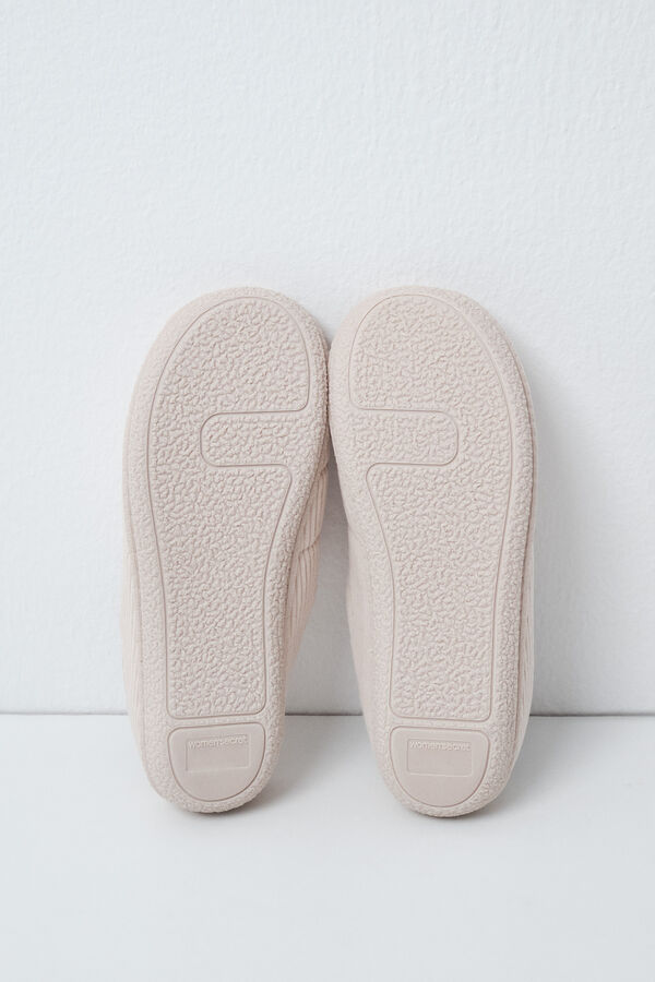 Women'secret Beige padded sole slippers nude