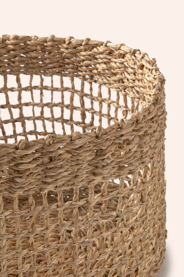 Calma House Handgefertigter Seegraskorb aus Hanoi Nude