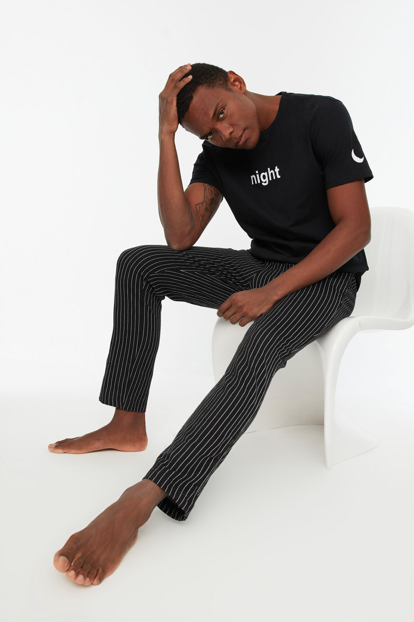 Trendyol Conjunto de pijama de malha