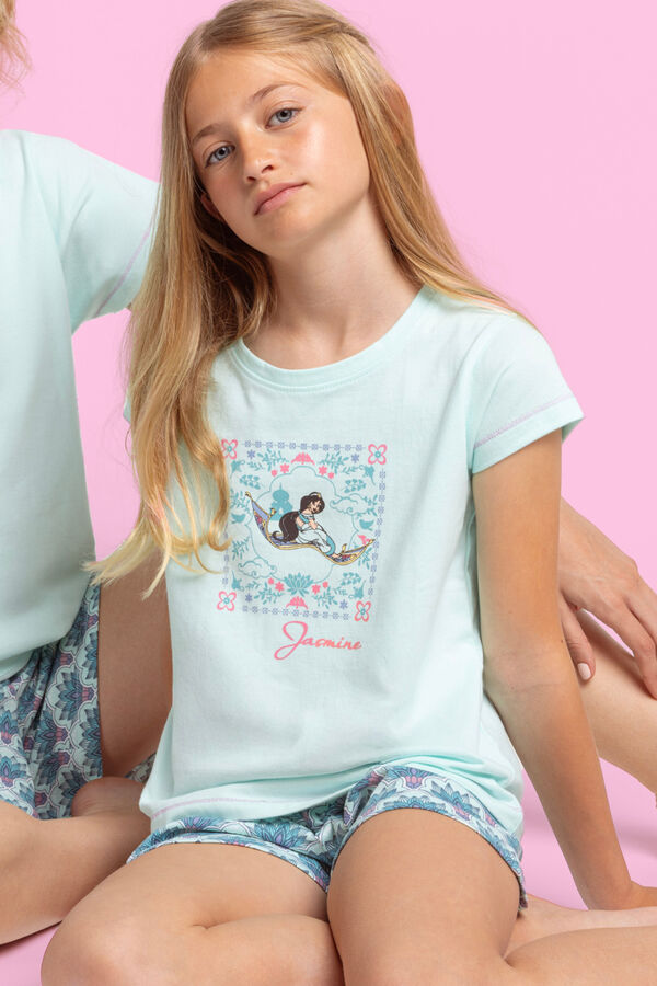 Admas Pijama corto princesa Jasmine azul