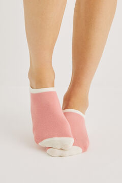 Womensecret 3-pack multicoloured cotton no-show socks printed