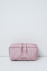 Women'secret Trousse de toilette portefeuille petite matelass&eacute;e rose rose