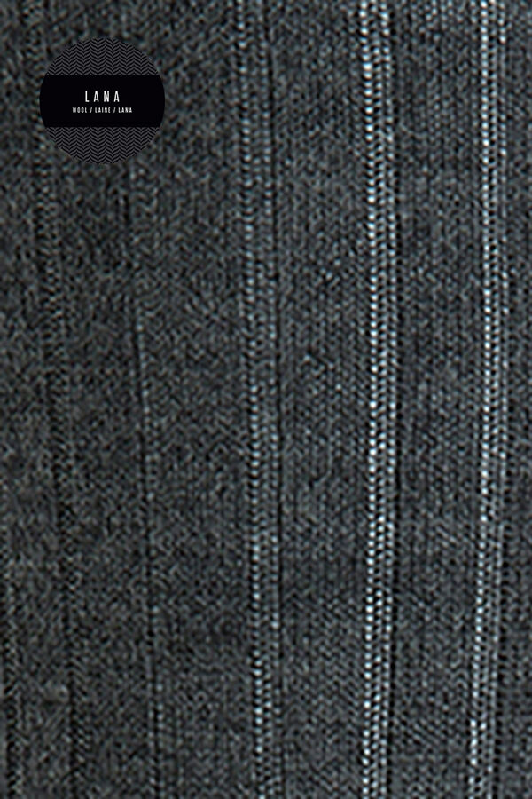 Punto Blanco Calcetines altos de lana gris