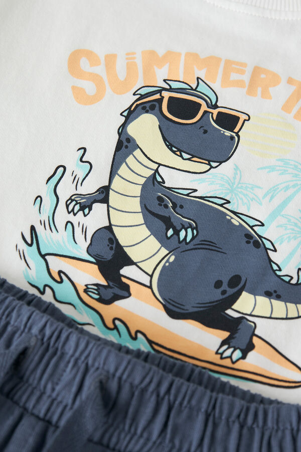 Name it T-shirt and Bermuda shorts set white