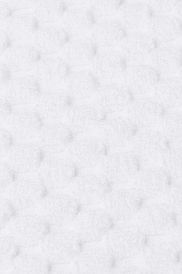 Womensecret Tapete banho friso algodão bambu 50 x 70 cm. branco