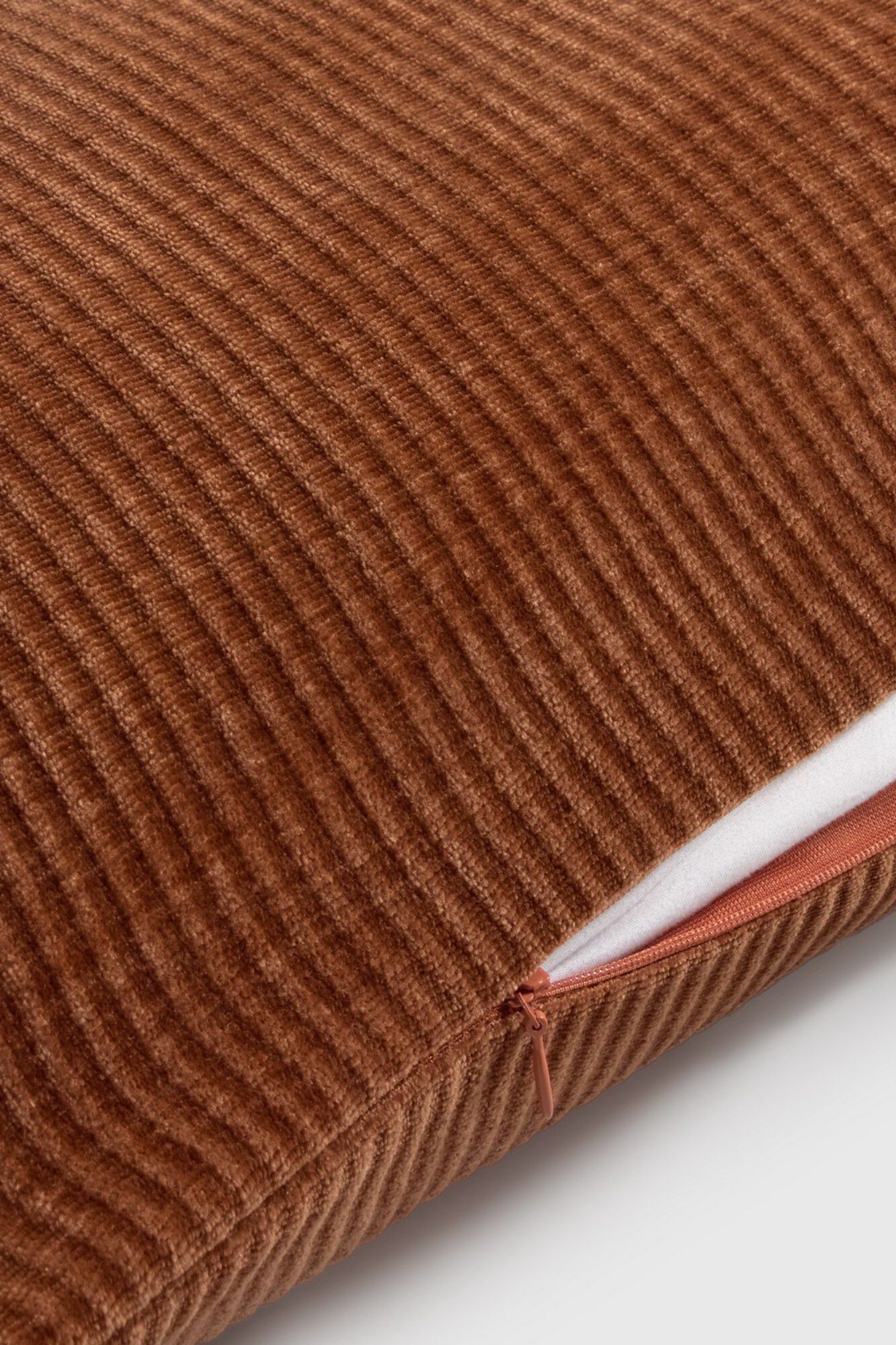 Textura Gerippter Samt-Kissenbezug