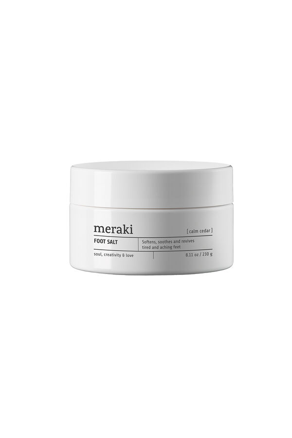Meraki Sal marina para cuidado de pies blanco