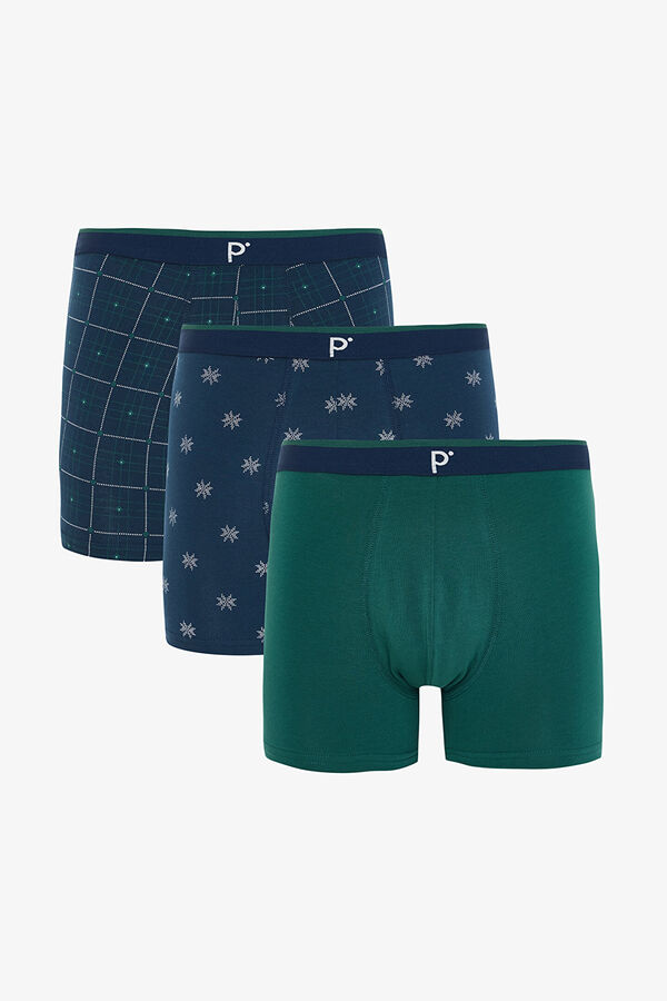 Penti Pack de 3 boxers con estampado geom&eacute;trico para hombre estampado