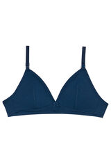DIM Non-wired bra with removable cups, hypoallergenic, dermatologically tested  bleu
