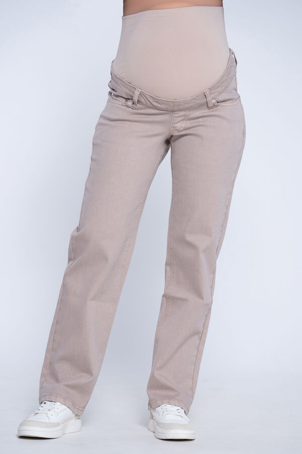 Ohma! Maternity straight jeans brown