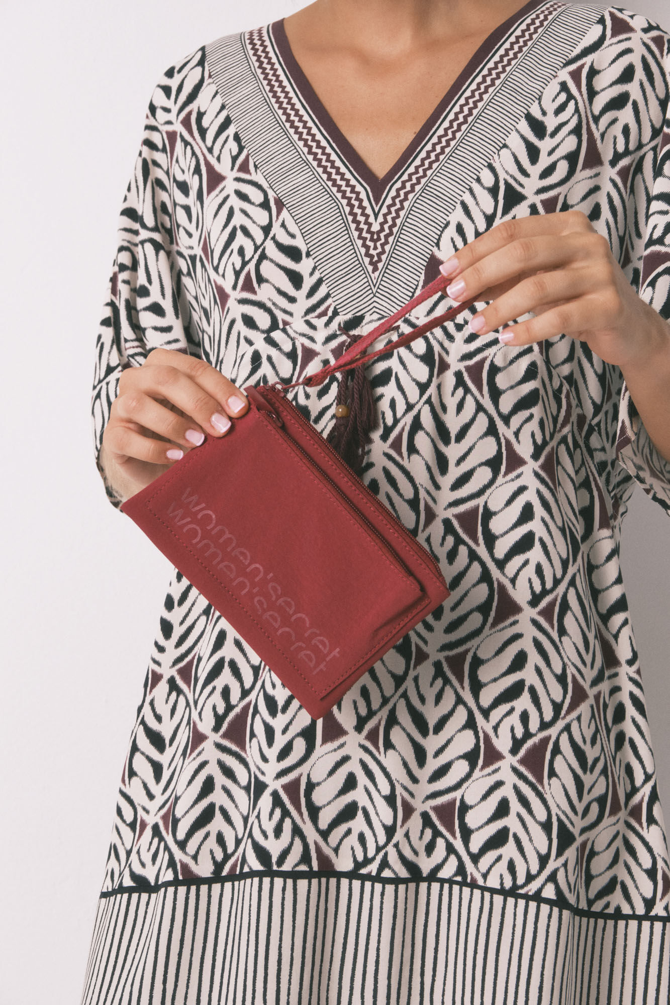 Women'secret Monedero mini nylon rojo