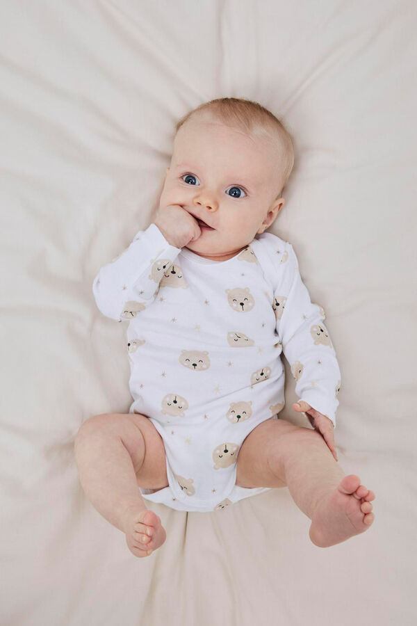 Name it Set 3 bodys osito bebé neutro gris