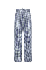 Womensecret Long checked pyjama bottoms kék