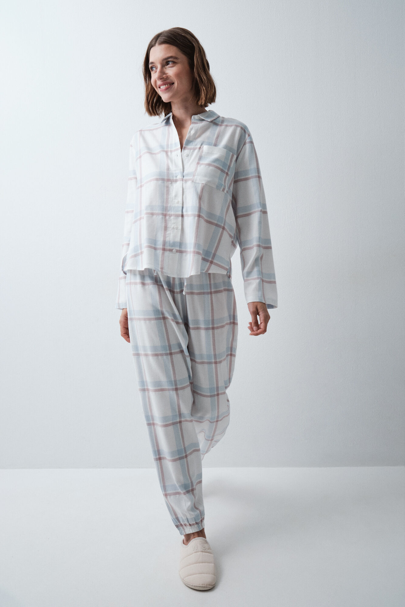 Women'secret Plaid flannel classic pyjamas