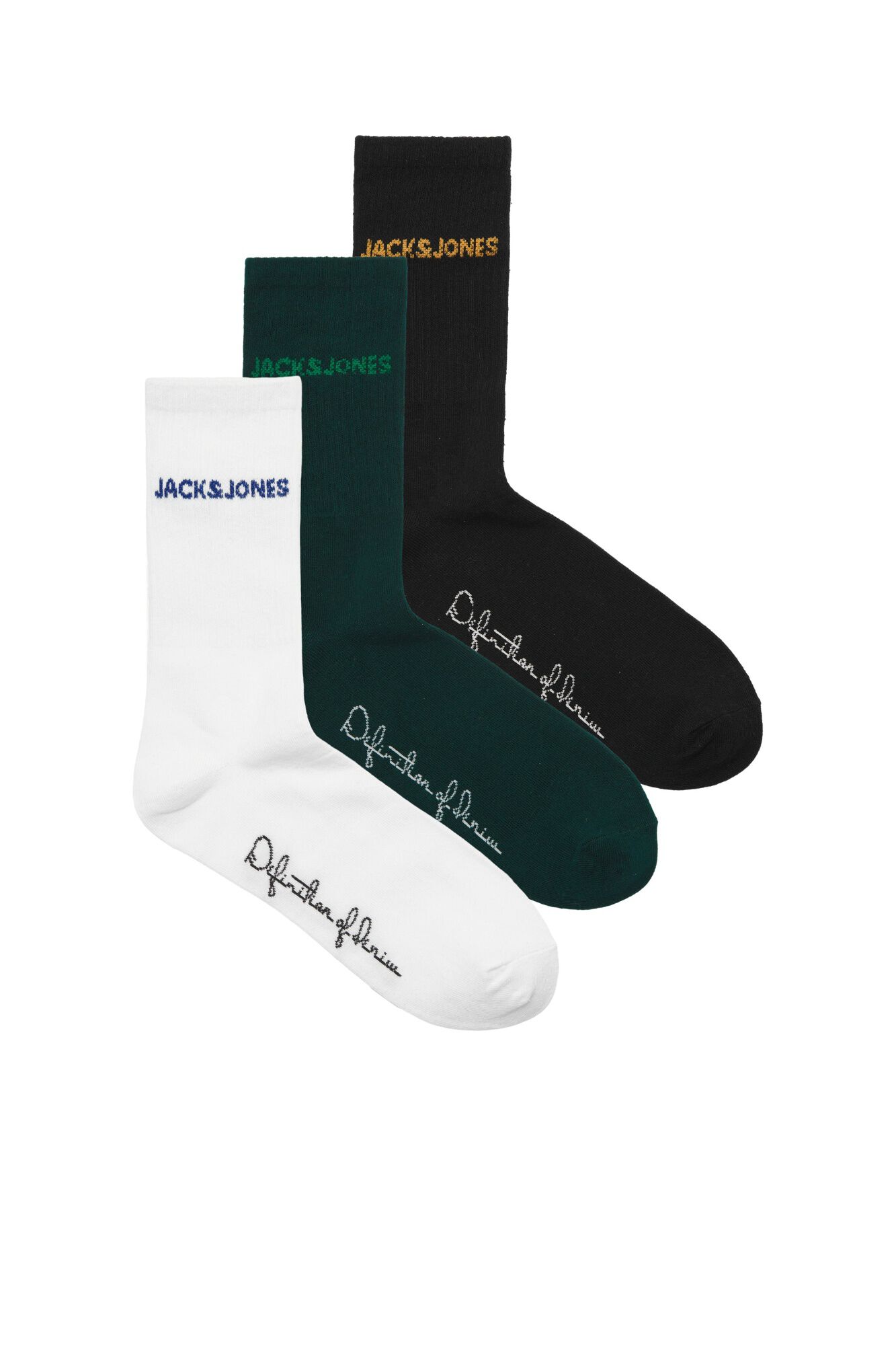 Jack & Jones Meias de t&eacute;nis em algod&atilde;o