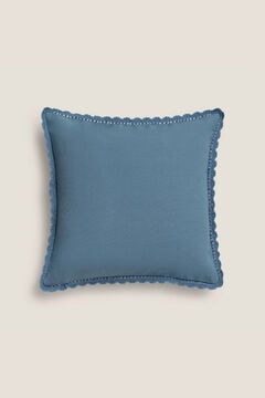 Womensecret Open-knit cushion cover kék