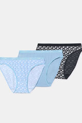 DIM Pack 3 bragas cl&aacute;sicas estampado