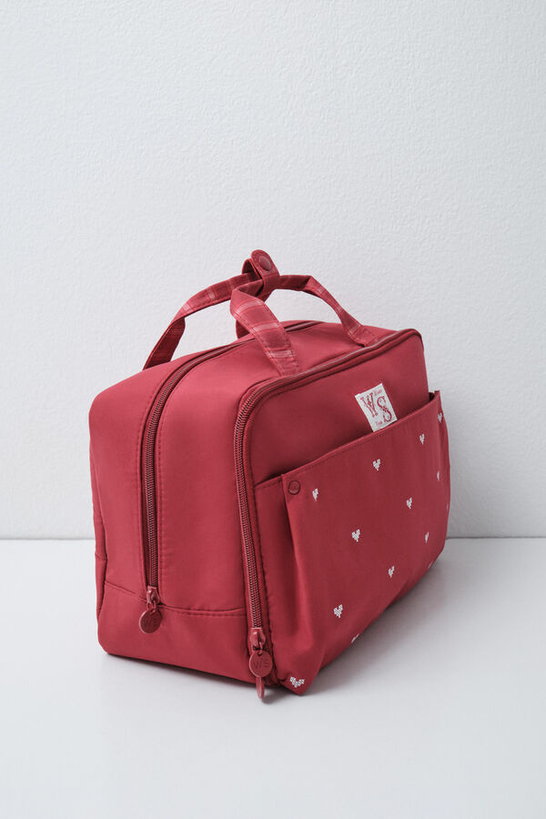 Women'secret Snoopy double zip vanity case red