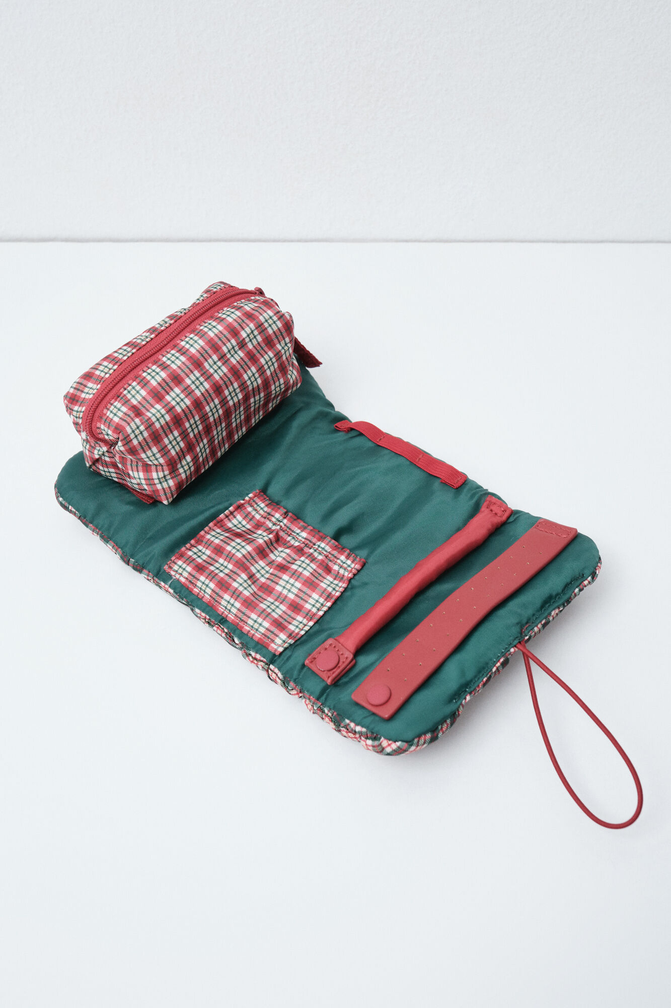 Women'secret Green quilted plaid jewellery box